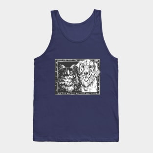 Cats and dogs, why not adopt one? Tank Top